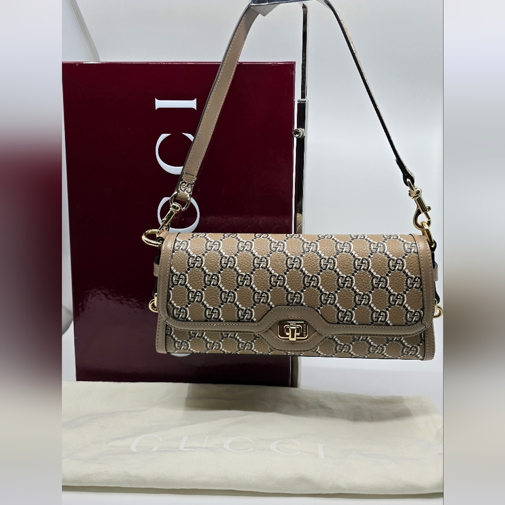 Gucci GG Shadow Monogram Luce Shoulder Bag